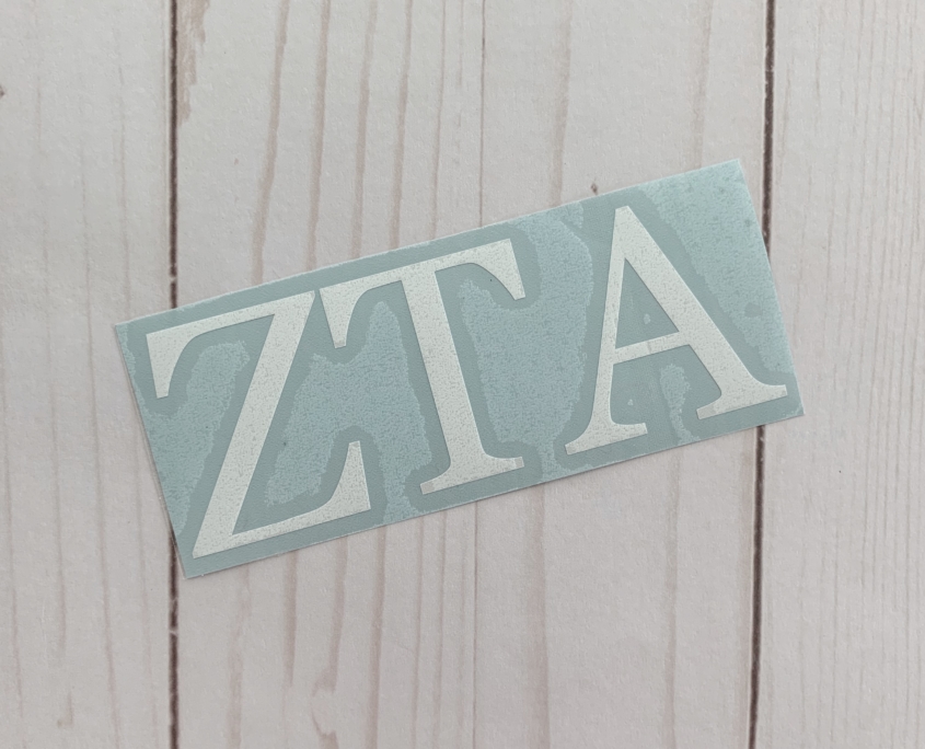 Zeta Tau Alpha decal